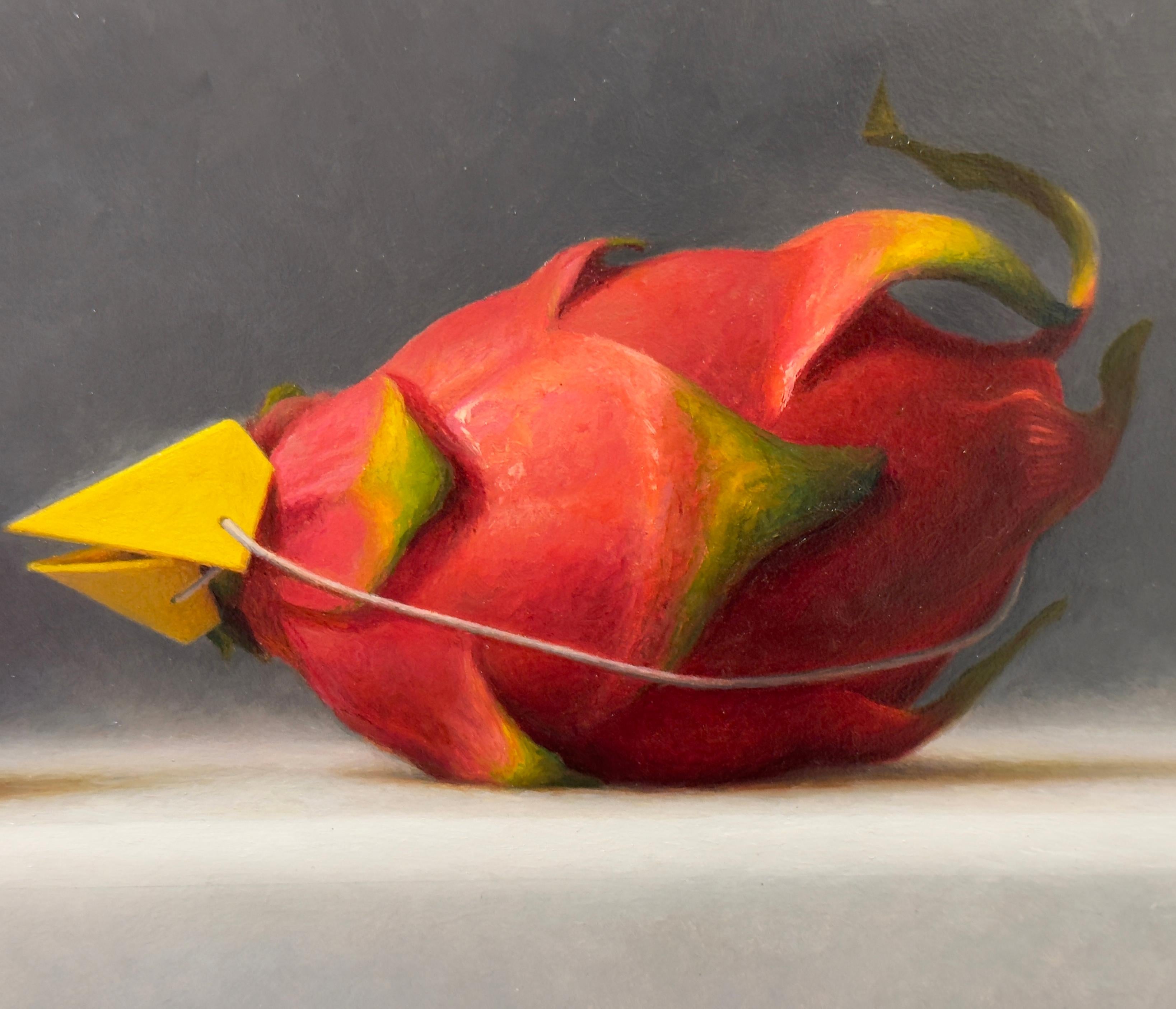 IMPOSTERS #25 (Dragon Fruit and Magenta Duck) - Realism, Toy, Humor For Sale 1