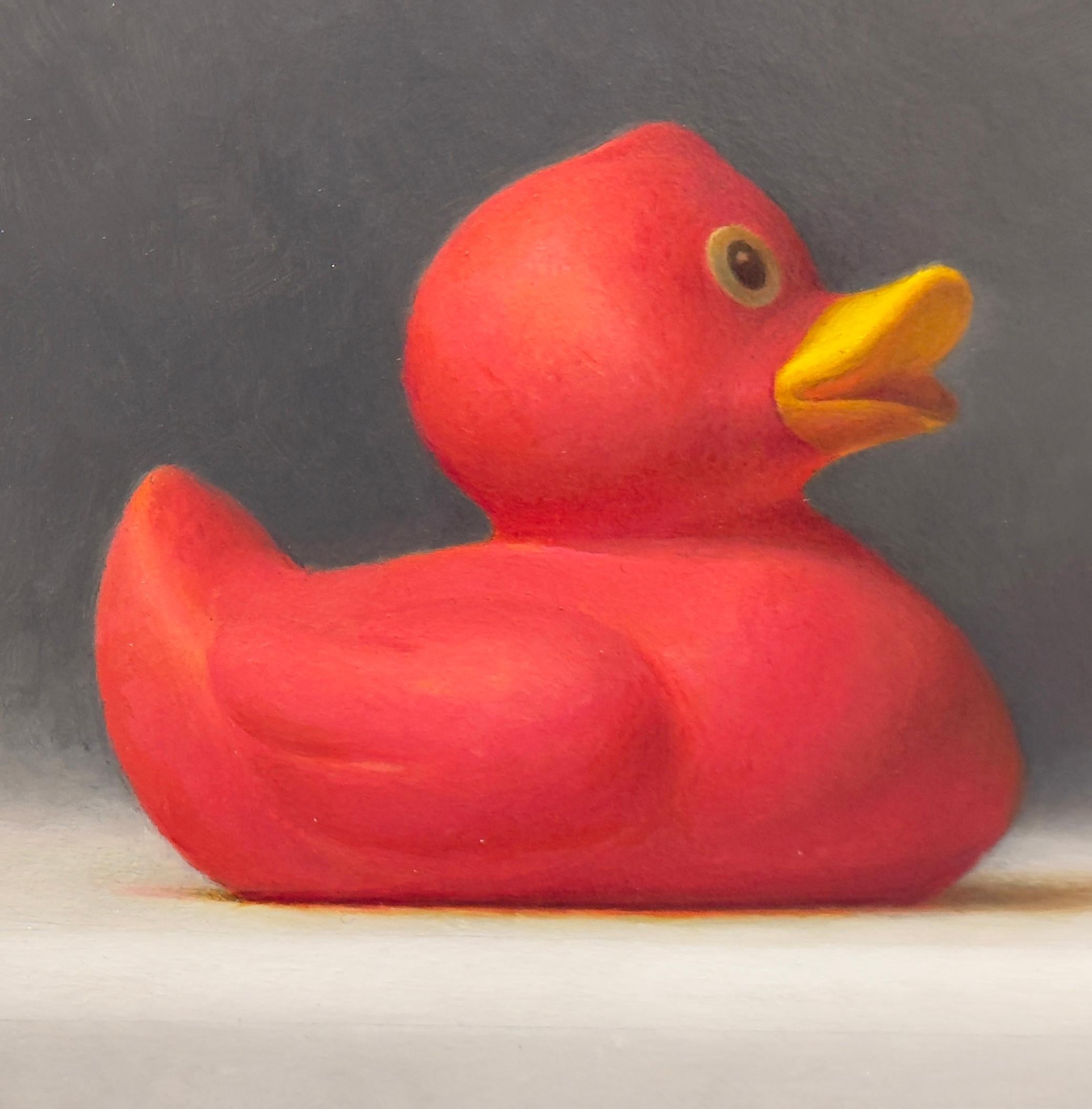 IMPOSTERS #25 (Dragon Fruit and Magenta Duck) - Realism, Toy, Humor For Sale 2