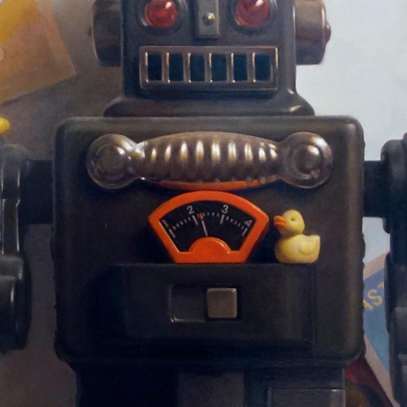 smoking robot toy