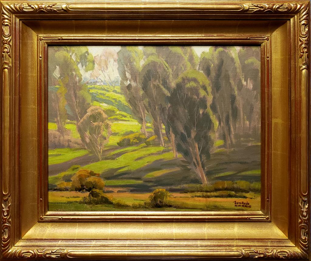 Samuel Hyde Harris Landscape Painting - Arroyo Grove, c. 1940s