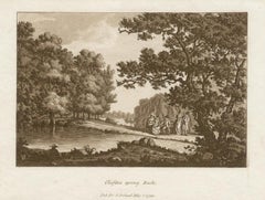 Three late 18th century English sepia aquatints, 1799