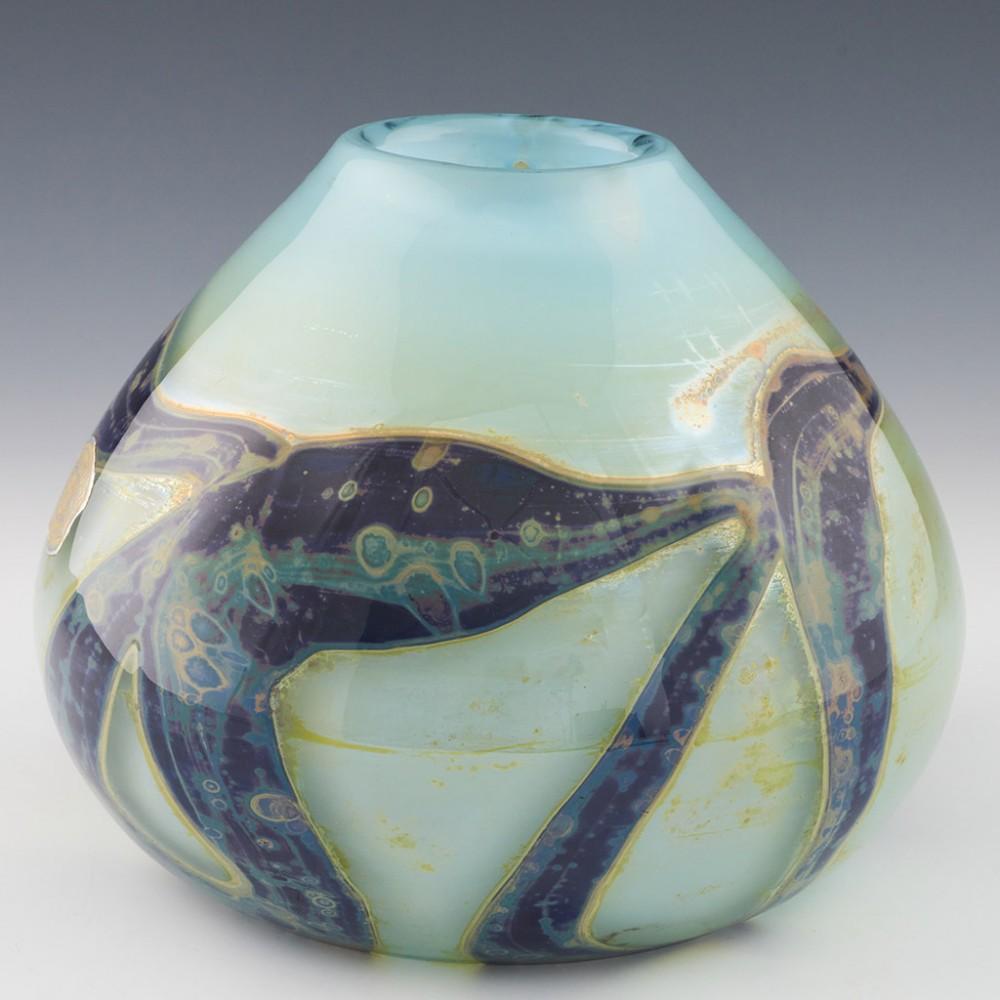 Samuel J Herman And Louis Leloup Vase for Val St Lambert, c1975

The influence and legacy of American Samuel J Herman on the British studio glass movement cannot be overstated. Inspired by the godfather of studio glass Harvey Littleton he was to