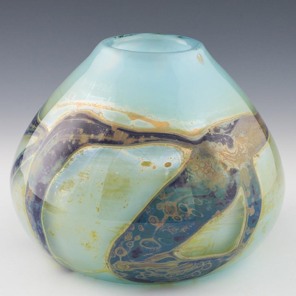 Belgian Samuel J Herman And Louis Leloup Vase for Val St Lambert, c1975
