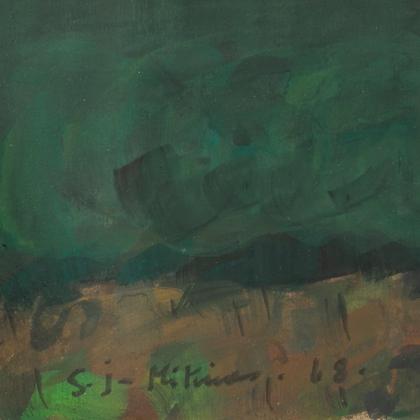 20th Century Samuel Joensen-Mikines Watercolor on Paper 
