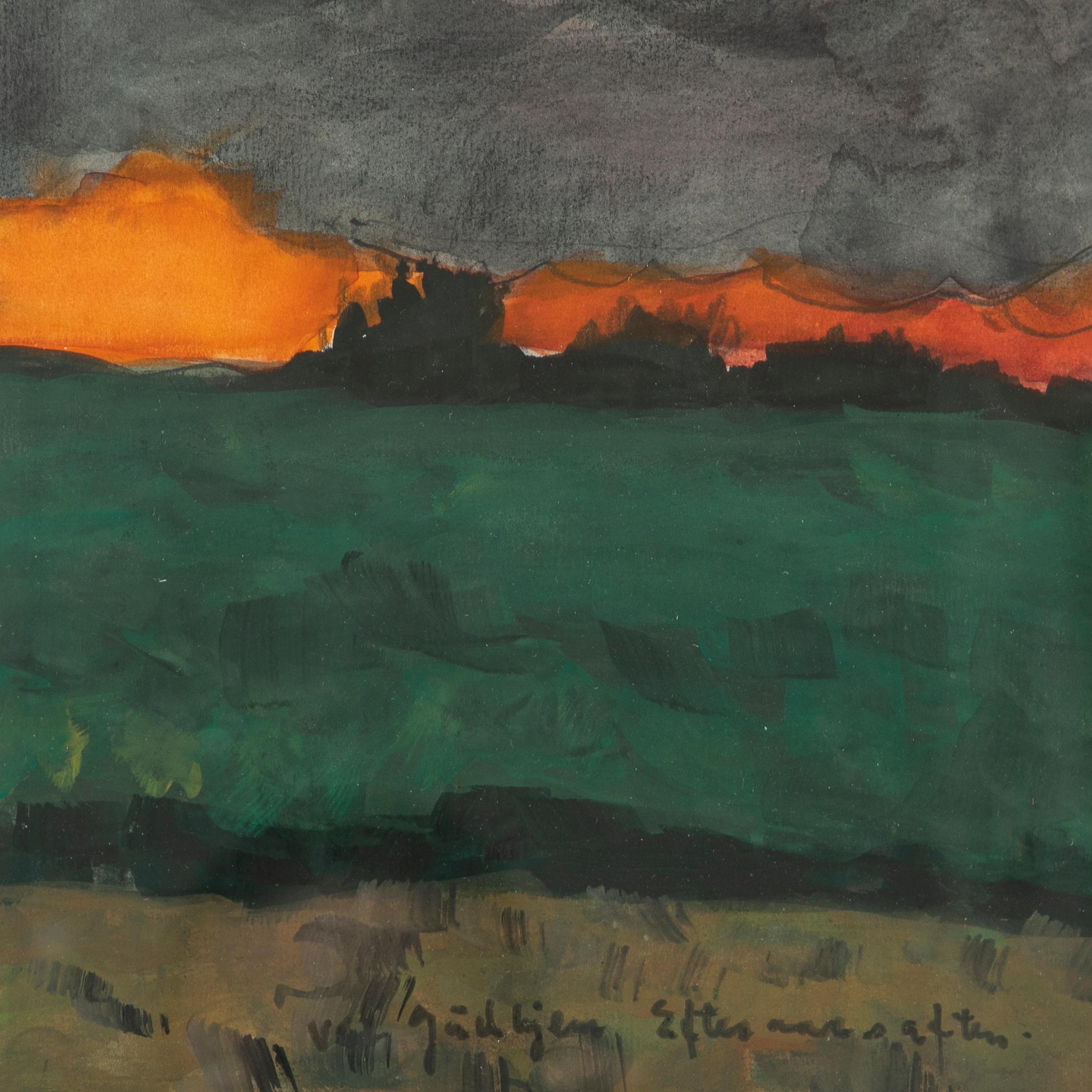 Samuel Joensen-Mikines Watercolor on Paper 