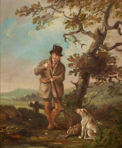 Un cazador y sus perros