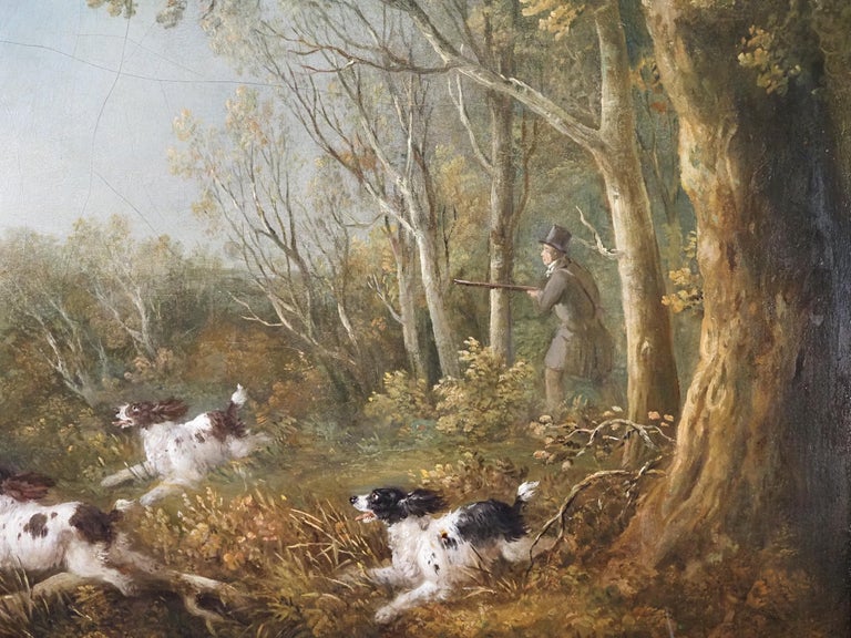 Woodcock Shooting - Old Masters Painting by Samuel John Egbert Jones