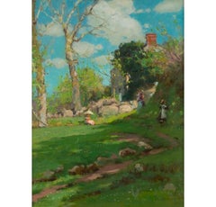 In Penzance, Öl auf Leinwand Gemälde von Samuel John Lamorna Birch, 1897 ca.