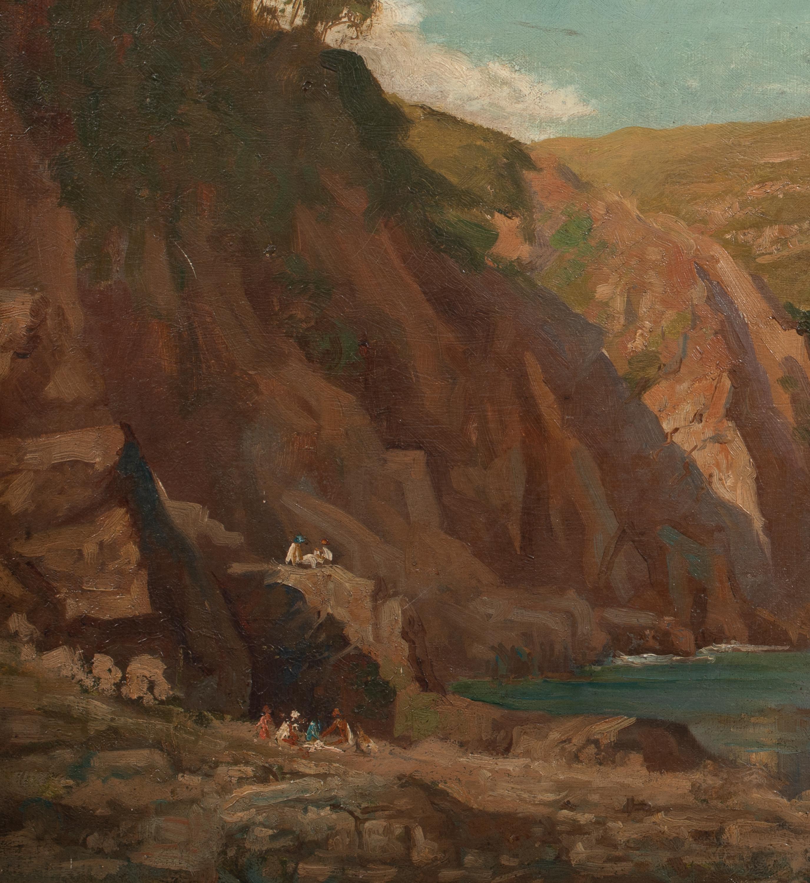 Bathers At Lulworth Cove, Dorset, 19th Century   For Sale 7