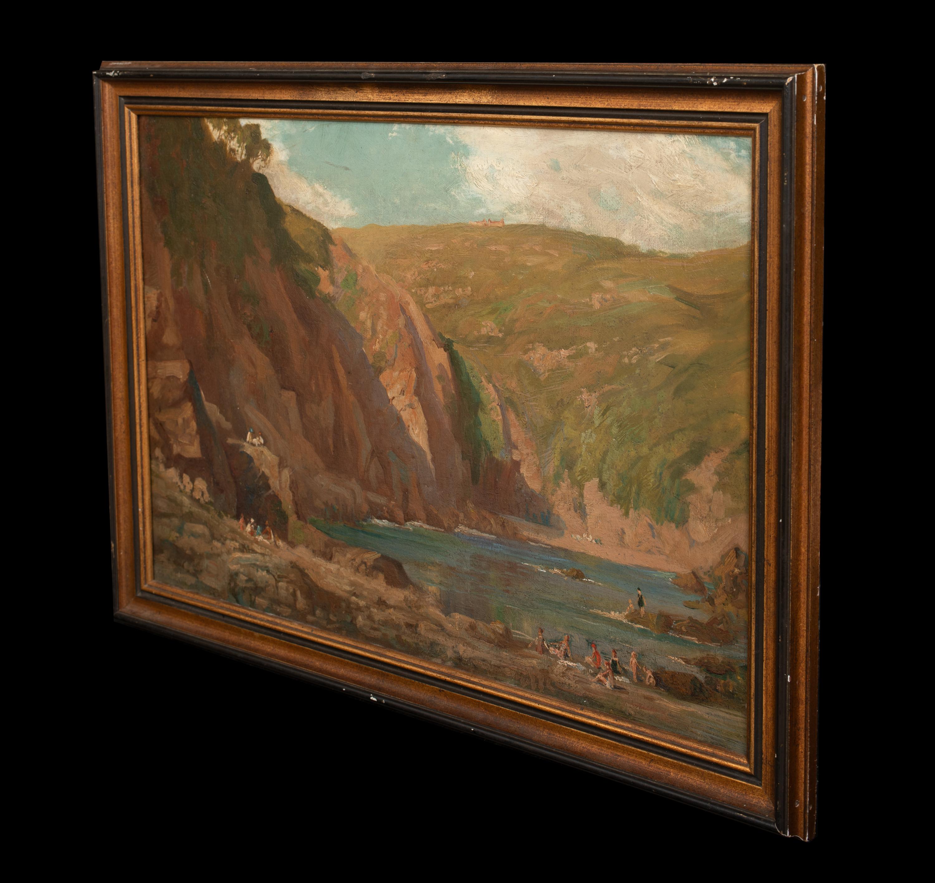 Bathers At Lulworth Cove, Dorset, 19th Century   For Sale 5