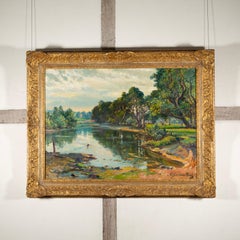 The Isla at Meikleour, Perthshire (A Promise of Rain), 1950 - Lamorna Birch