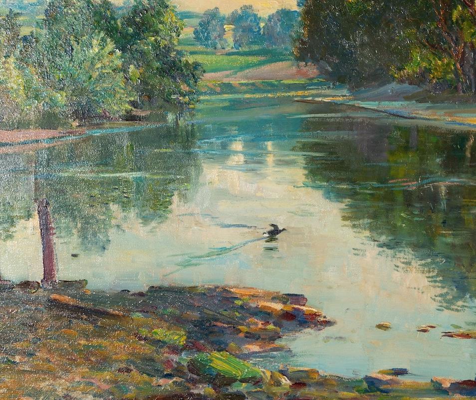 Birch was a landscape painter in oils and watercolour, born in 1869 in Egremont, Cheshire. He began working as an office-boy, before doing industrial design work for Lancashire cotton-mills whilst painting at the same time. He was predominantly self