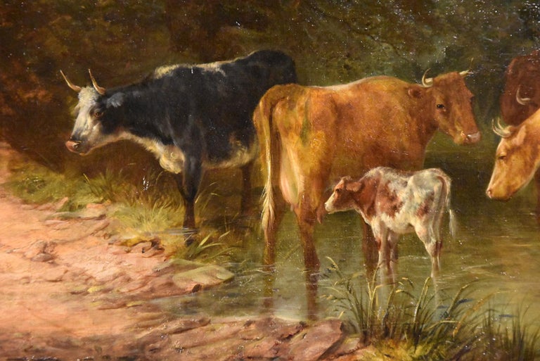 Oil Painting by Samuel Joseph Clark “The Cow Maid” For Sale 2