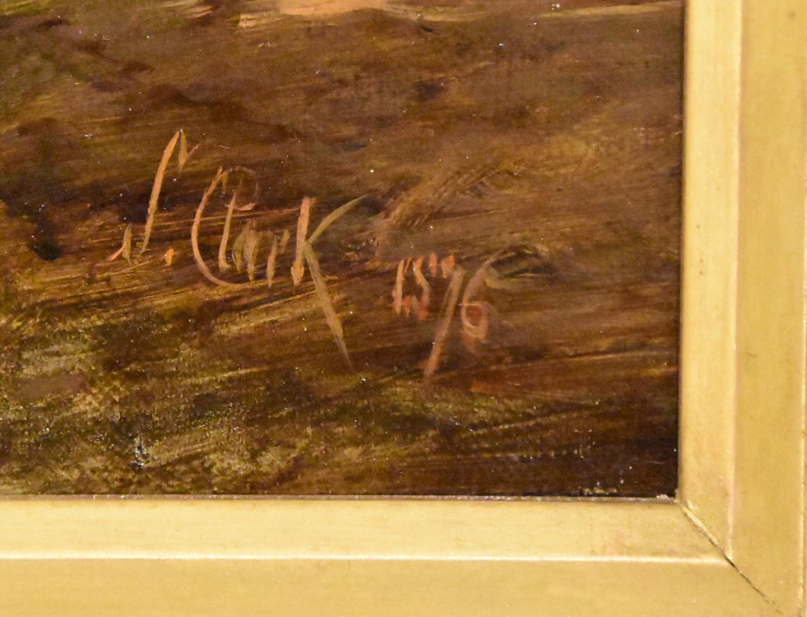 Oil Painting by Samuel Joseph Clark “The Cow Maid” 1
