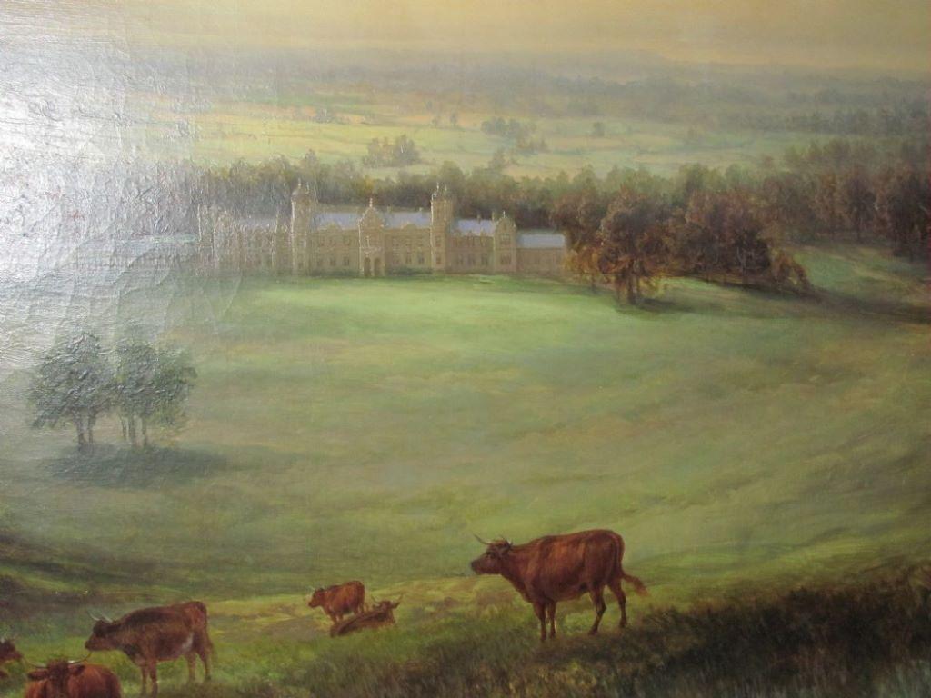 Siglo XIX, Victoriano, paisaje , vacas , Casa de campo Samuel Lawson Booth en venta 5