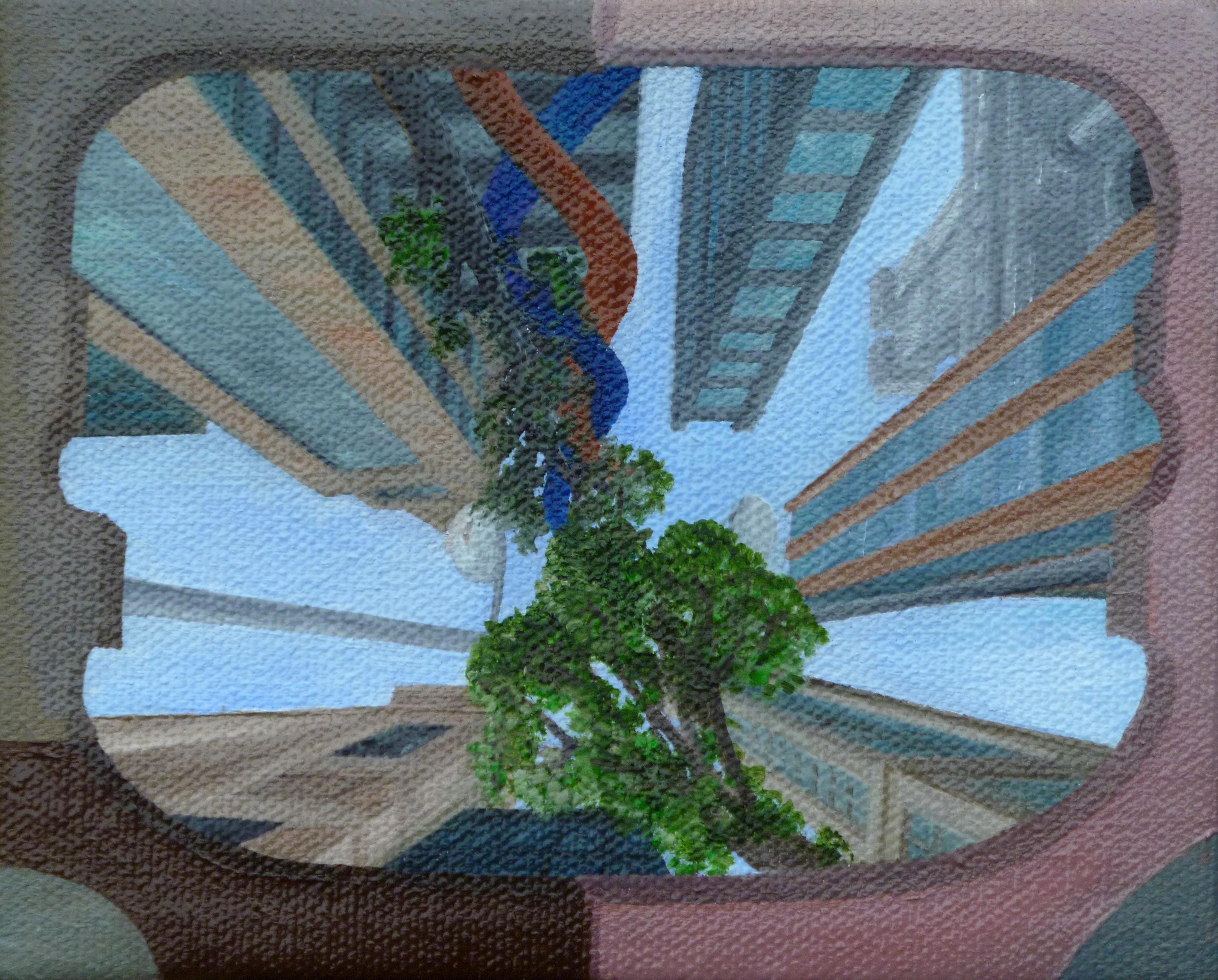 Samuel Leopold Abstract Painting - Micro Sculpture Sky
