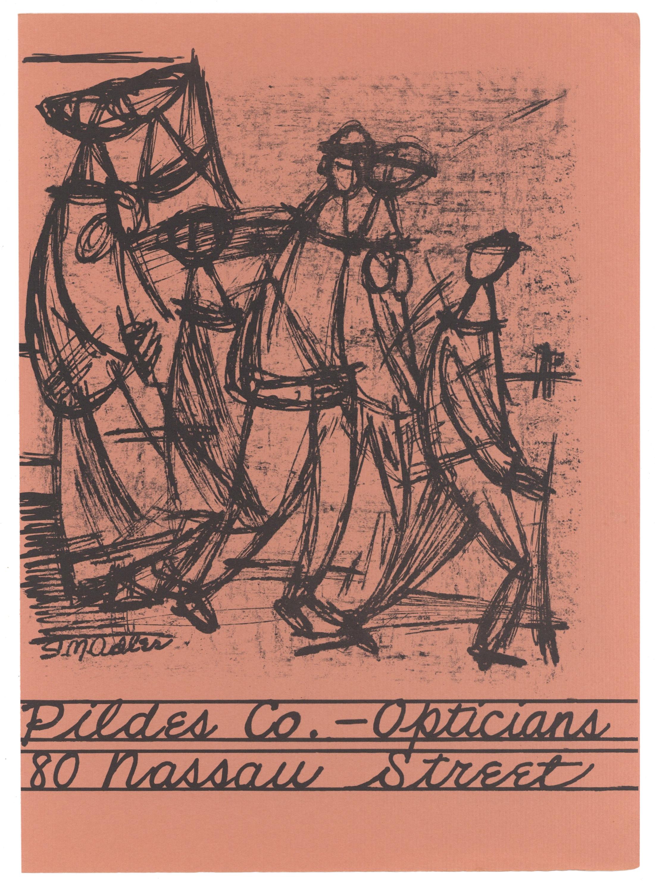 litografia originale - Print di Samuel M. Adler