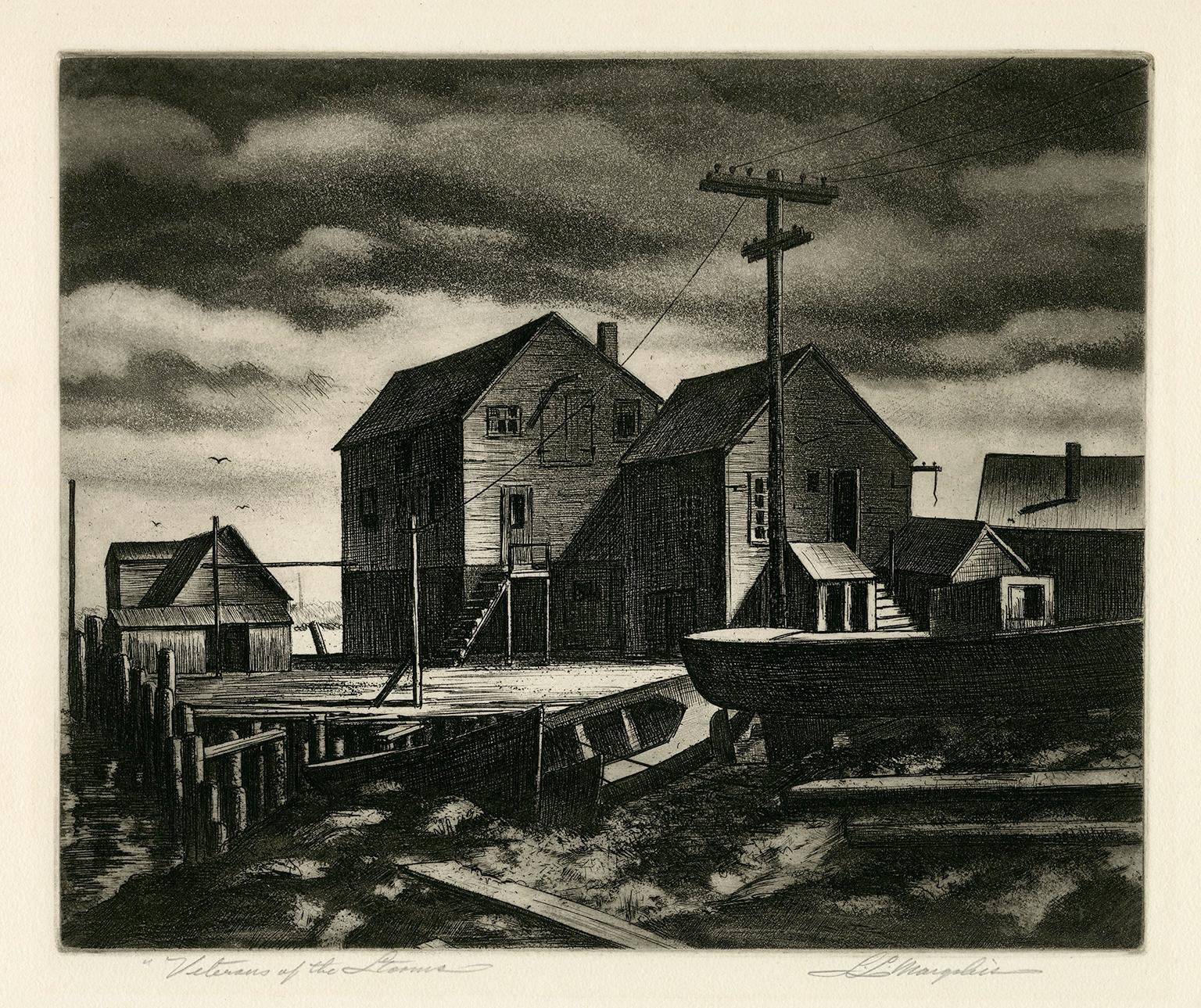 Samuel Margolies Landscape Print - Veterans of the Storms