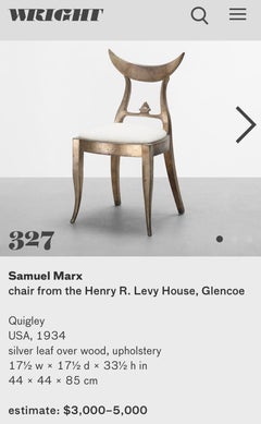 Chaises de salle à manger Samuel Marx, lot de quatre