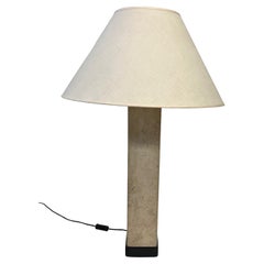 Lampe de table en pierre de travertin Samuel Marx
