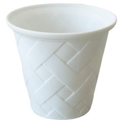 Samuel Mazy White Biscuit Porcelain Lattice Pot