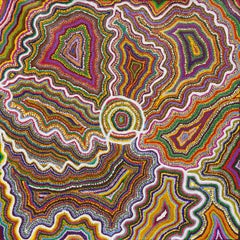 Bunte australische Aborigines abstrakte Landschaft Punkt Malerei auf Leinwand