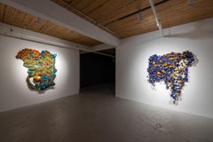 Brothers Keeper Textile Sculpture, Contemporary, Unframed, 67x55