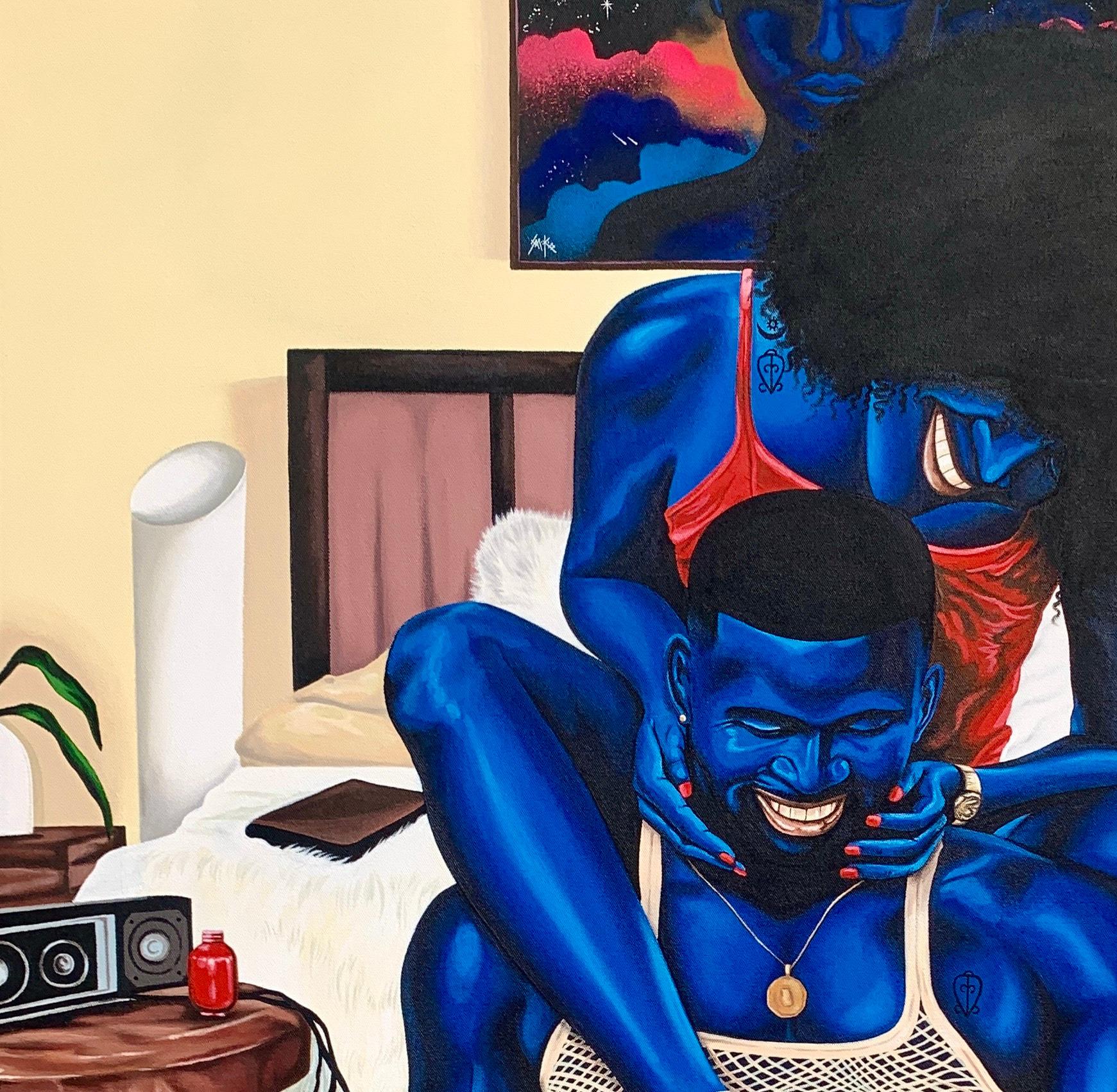 Art of Love - Painting by Samuel Oseigyei Kumah