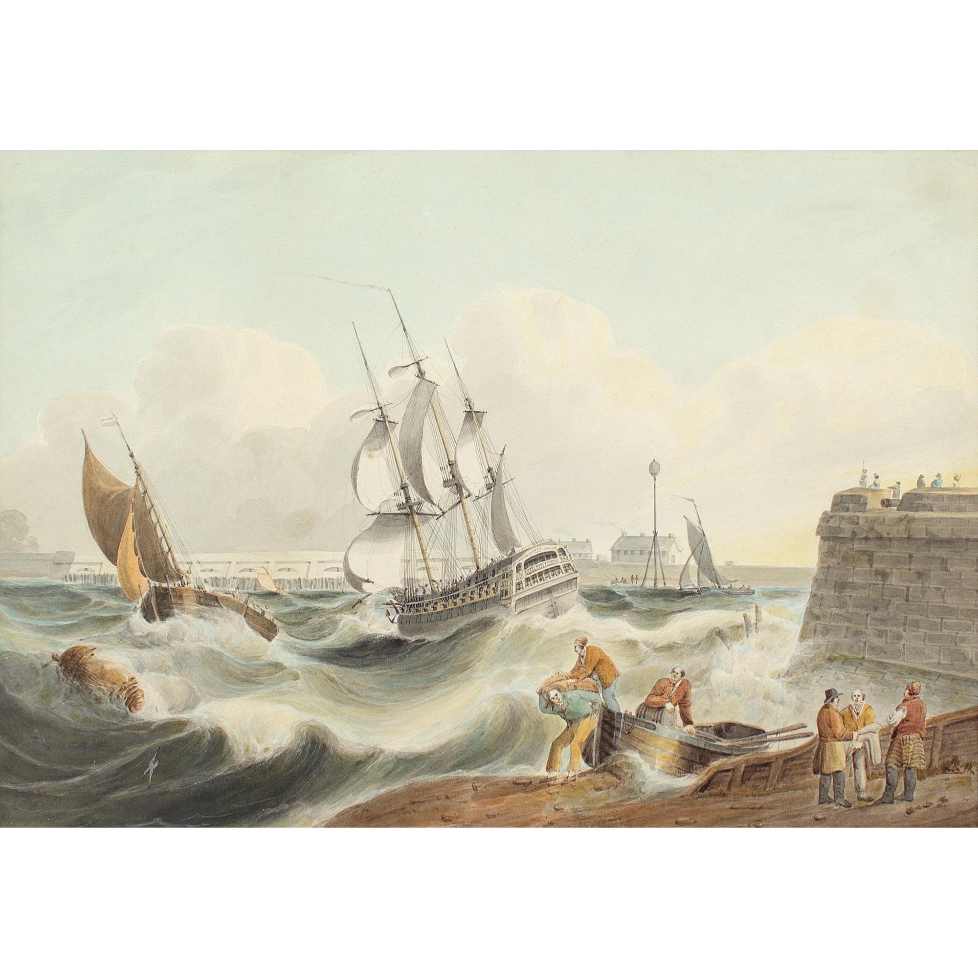 Samuel Owen (zugeschrieben), Einfahrt in den Hafen von Portsmouth im Angebot 1
