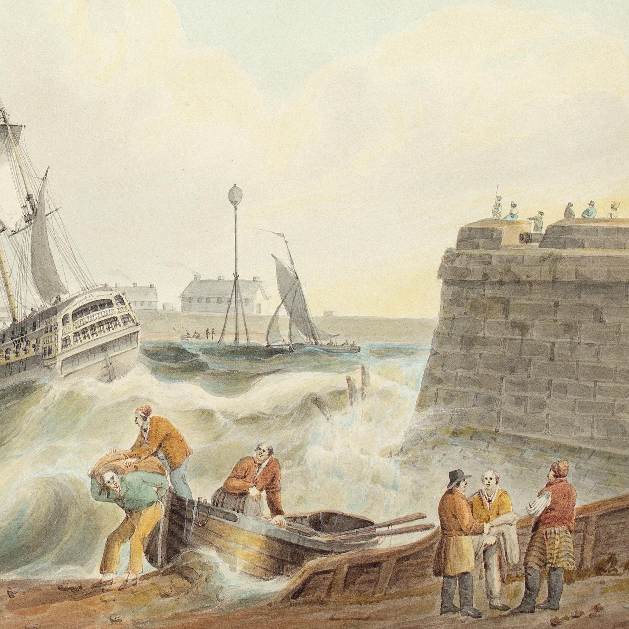 Samuel Owen (zugeschrieben), Einfahrt in den Hafen von Portsmouth im Angebot 7
