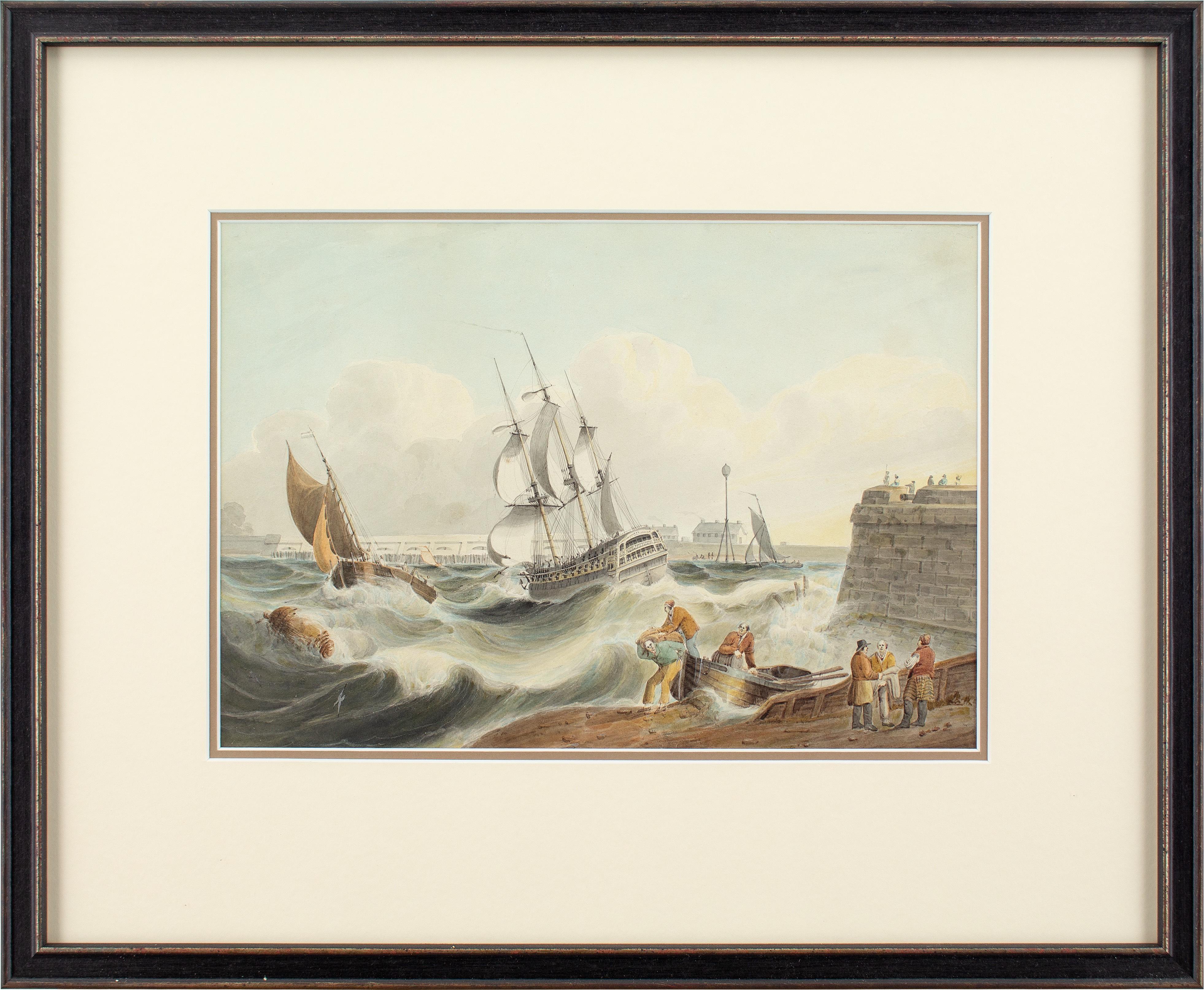 Samuel Owen (Attributed), Entering Portsmouth Harbour