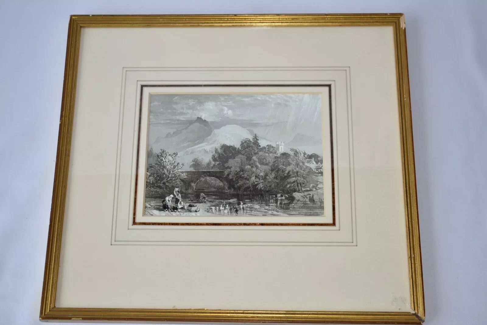 Samuel Palmer 1805-1881 Pintura a la acuarela en Excelente estado para la venta en London, GB