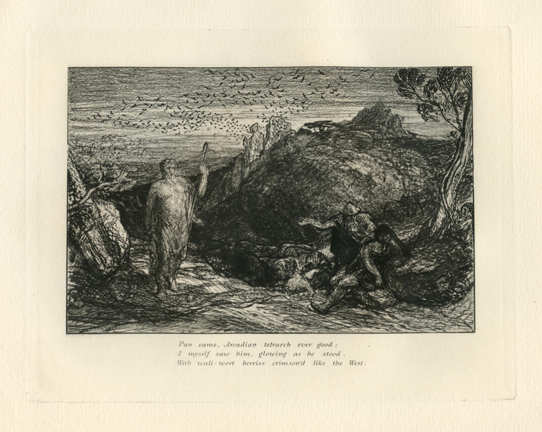 Eclogue 10 (after) Samuel Palmer - Print by Samuel Palmer (b.1805)