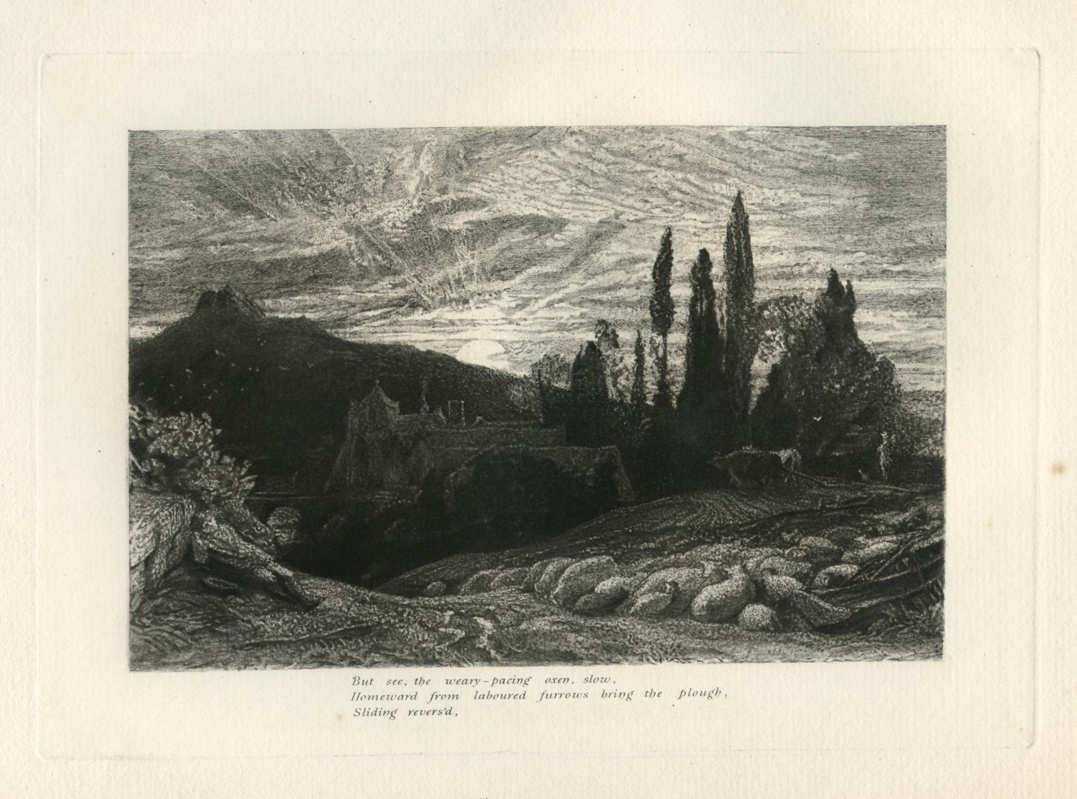 Égloga 2 (después) Samuel Palmer - Print de Samuel Palmer (b.1805)