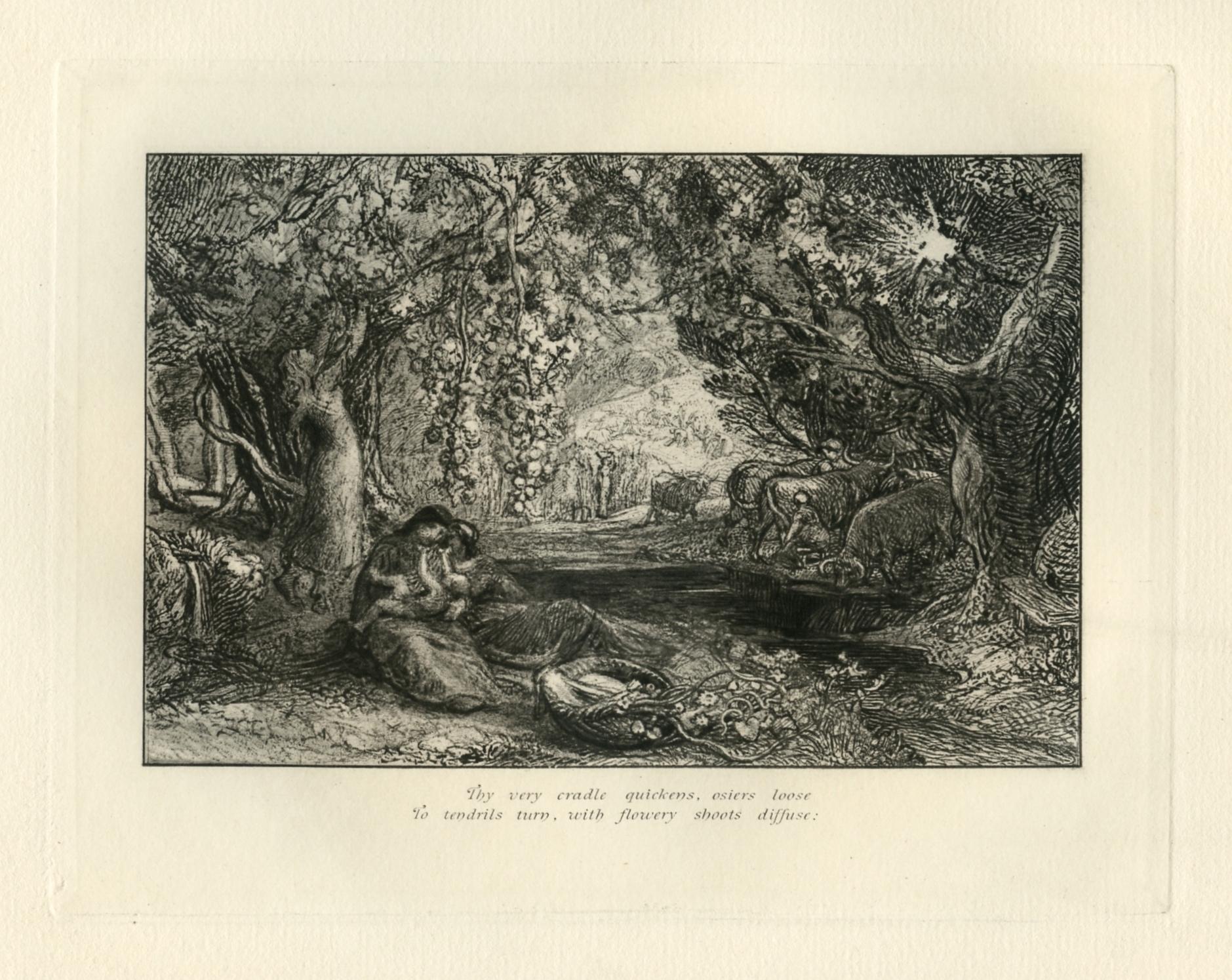 Eclogue 4 (after) Samuel Palmer - Print by Samuel Palmer (b.1805)