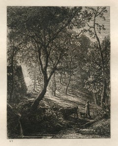 "Sunset" original etching