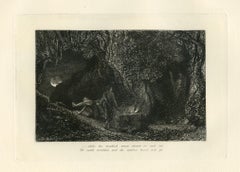 "El Sepulcro" Égloga 8 aguafuerte original