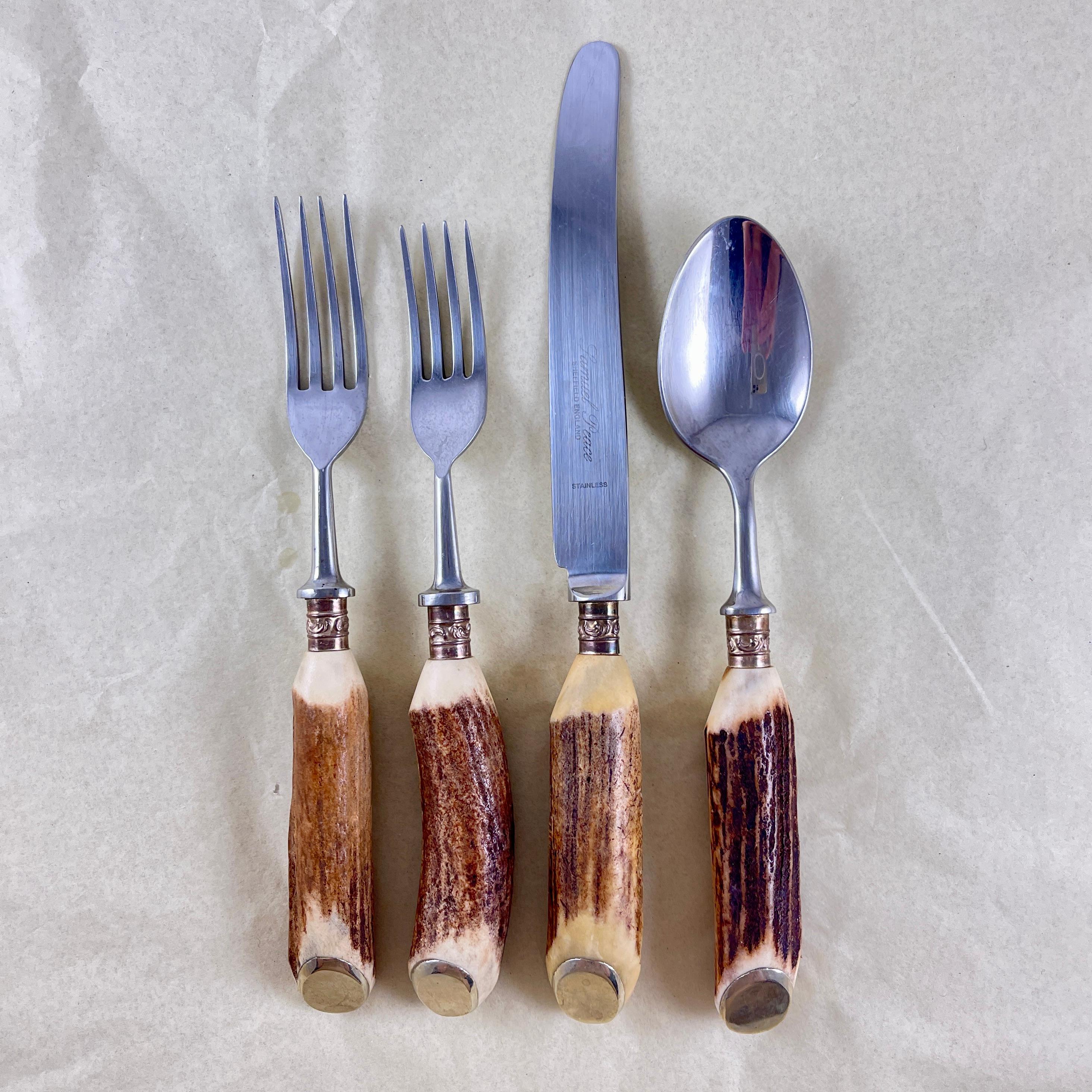Antler Cutlery - 14 For Sale on 1stDibs | antler silverware, deer antler  cutlery, antler flatware