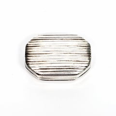 Boîte à cigarettes anglaise Samuel Pemberton en argent sterling