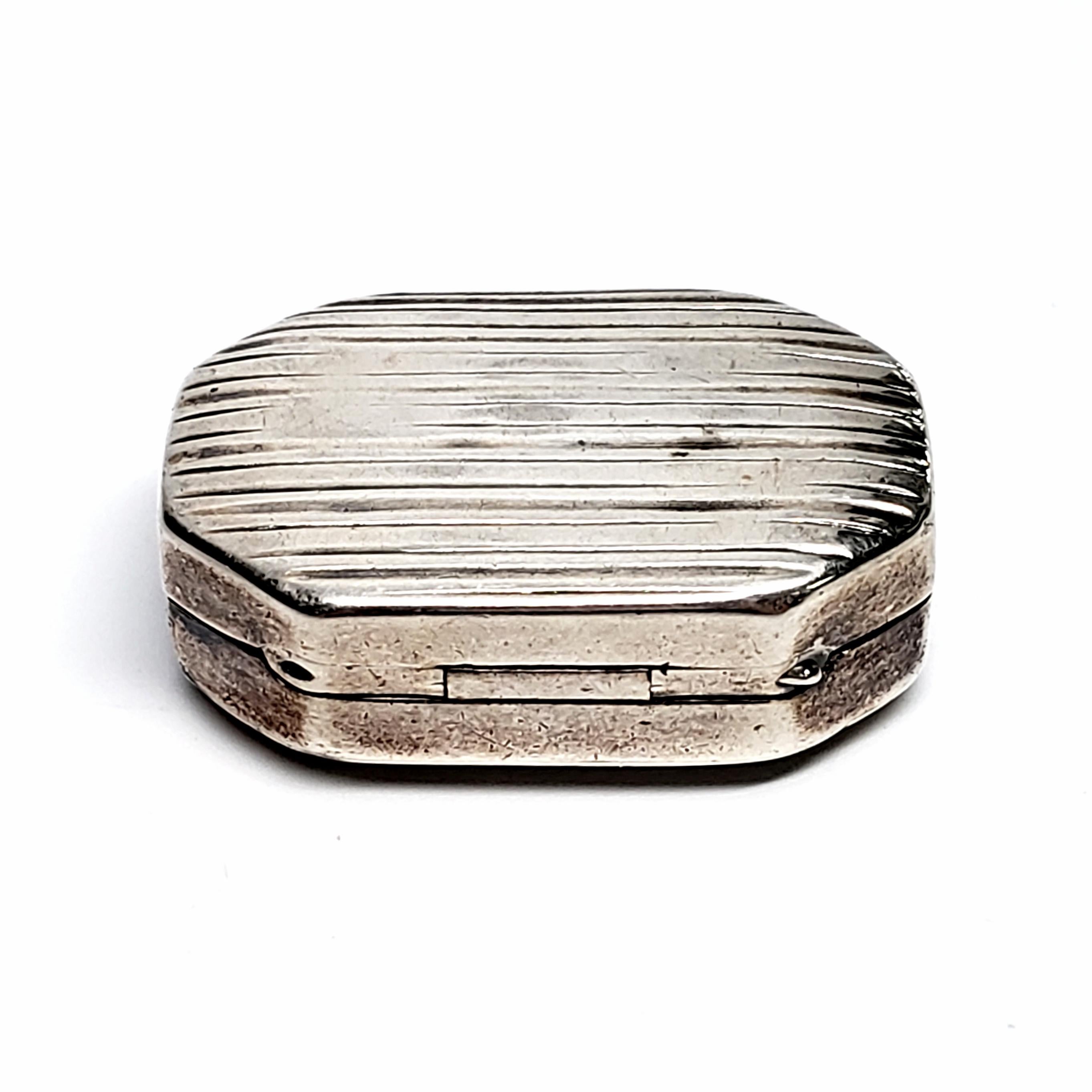 Samuel Pemberton English Sterling Silver Vinaigrette Box In Good Condition In Washington Depot, CT