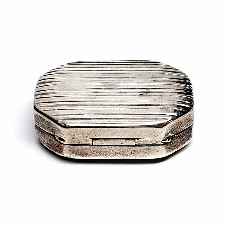 Samuel Pemberton English Sterling Silver Vinaigrette Box at 1stDibs