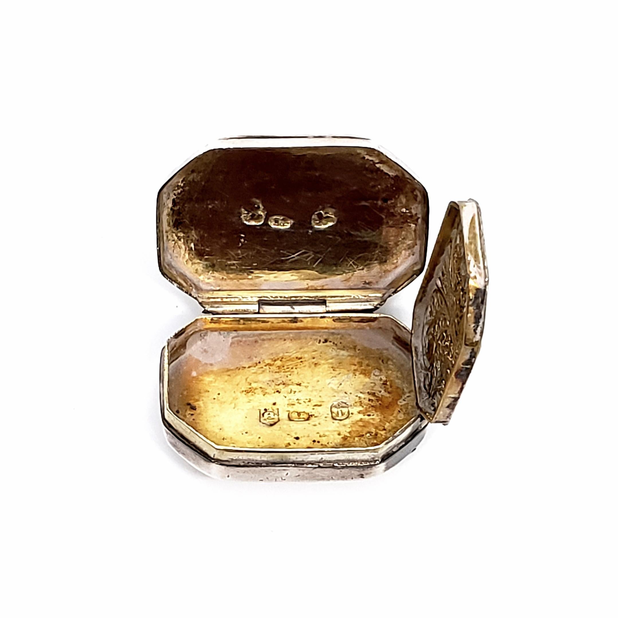 Samuel Pemberton English Sterling Silver Vinaigrette Box 1
