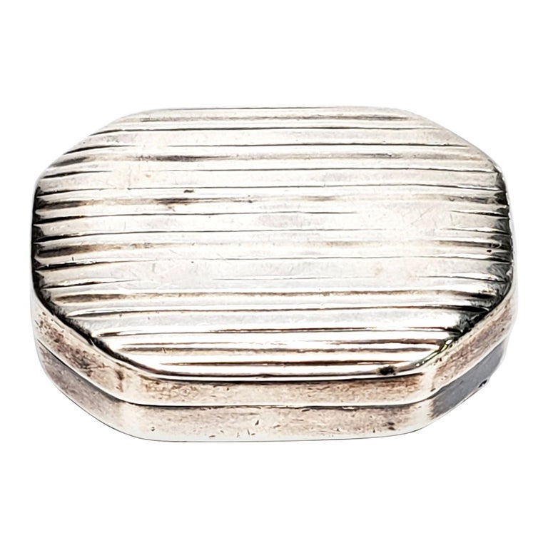 Samuel Pemberton English Sterling Silver Vinaigrette Box at 1stDibs