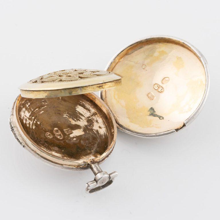 Vinagreta de plata Samuel Pemberton Birmingham 1808 en Bueno estado para la venta en Tunbridge Wells, GB