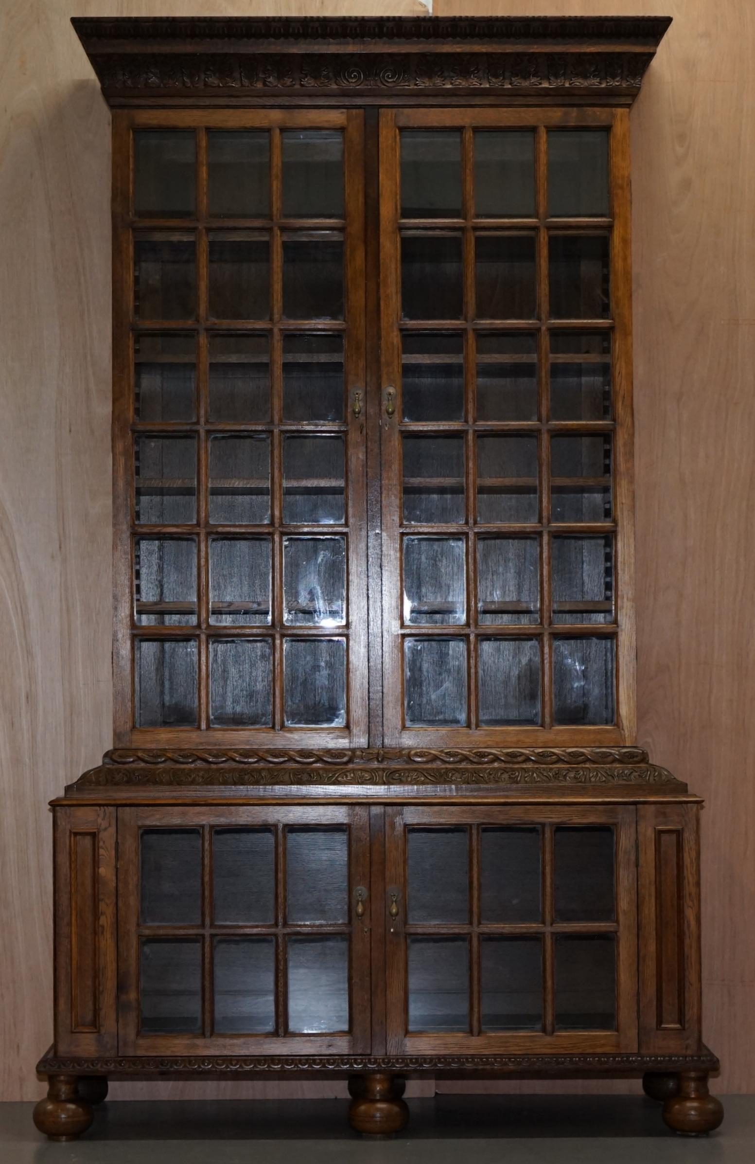 Samuel Pepys 1666 Oak Library Bookcases Pair High Provenance Carved by Forsyth 6