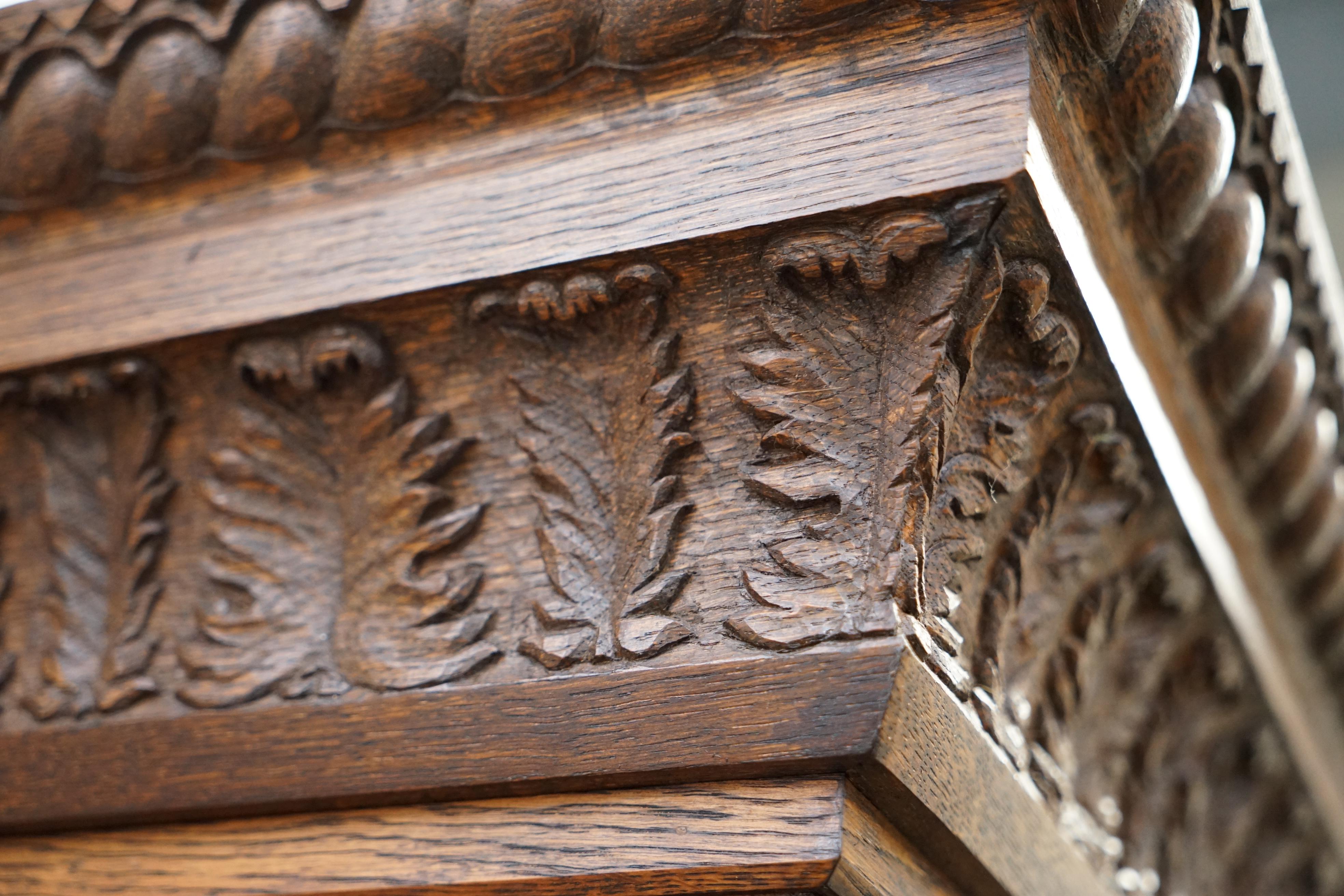 Charles II Samuel Pepys 1666 Oak Library Bookcases Pair High Provenance Carved by Forsyth