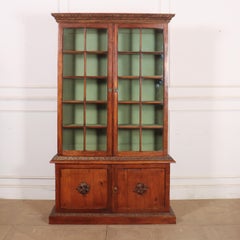 Samuel Pepys Style English Pine Bookcase