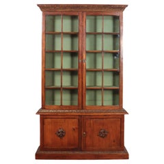 Samuel Pepys Style English Pine Bookcase