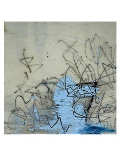 lápices y páginas #11 (técnica mixta sobre lienzo 6 "x6")
