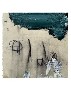 lápices y páginas #13 (técnica mixta sobre lienzo 6 "x6")